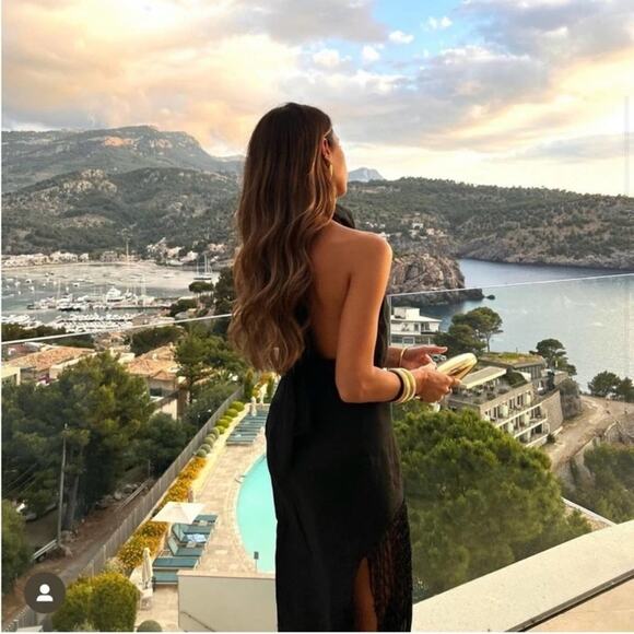 Zara Black Midi Skirt with Fringe Detail - Picture 4 of 13